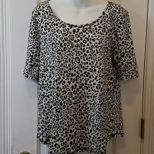 C Est 1946 - Cato Leopard Cheetah 3/4 sleeve shirt
